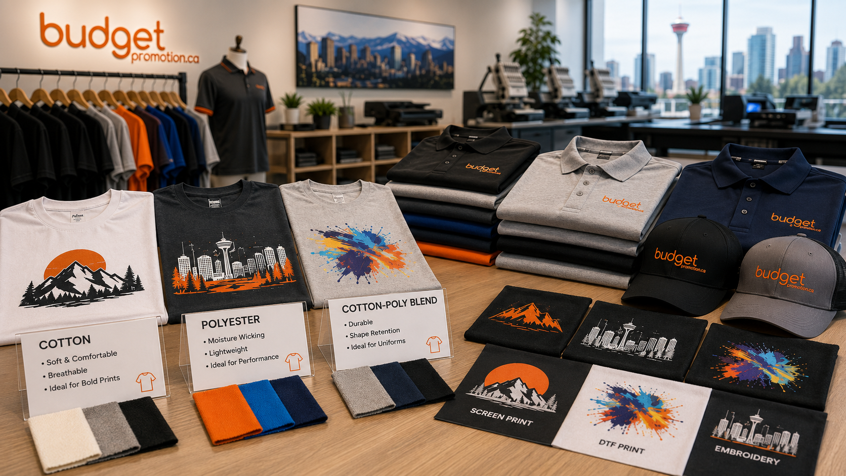 Cotton vs Polyester T-Shirts for Custom Apparel | Budget Promotion