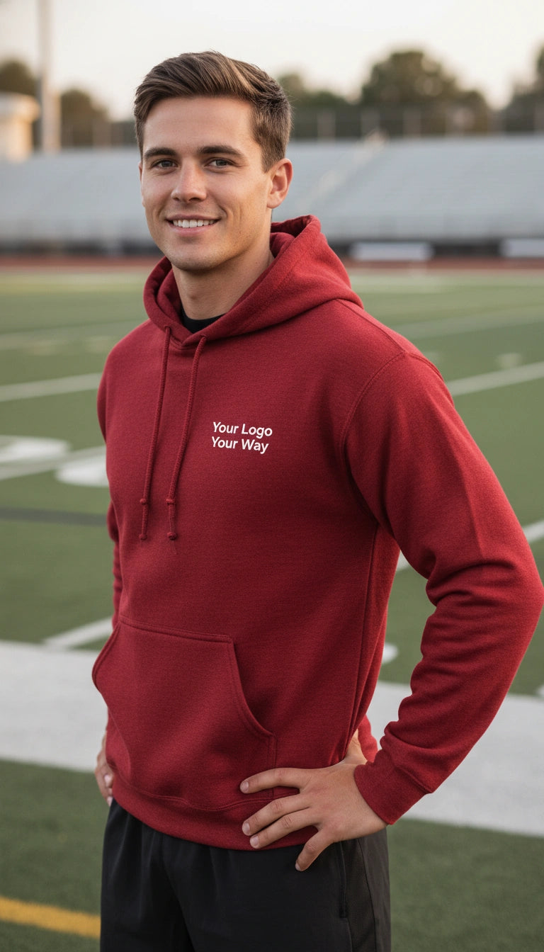 Unisex Heavy Blend™ Hooded Sweatshirt - 18500 - Antique Cherry Red / S