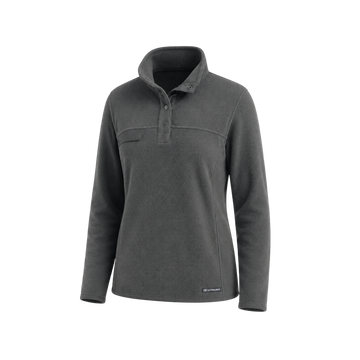 CBcorporateWoodland Fleece Womens Snap Pullover Jacket - LCO00087 — Custom Printed — Budget Promotion