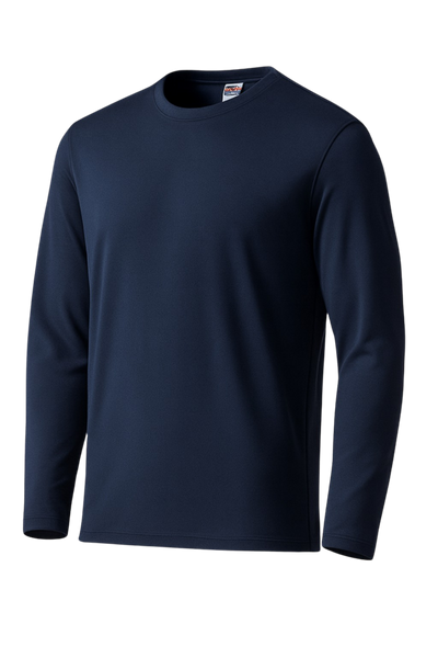 CSWAdult Men Long Sleeve Crewneck T-Shirt S05937 — Custom Printed — Budget Promotion