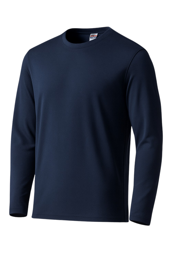 CSWAdult Men Long Sleeve Crewneck T-Shirt S05937 — Custom Printed — Budget Promotion