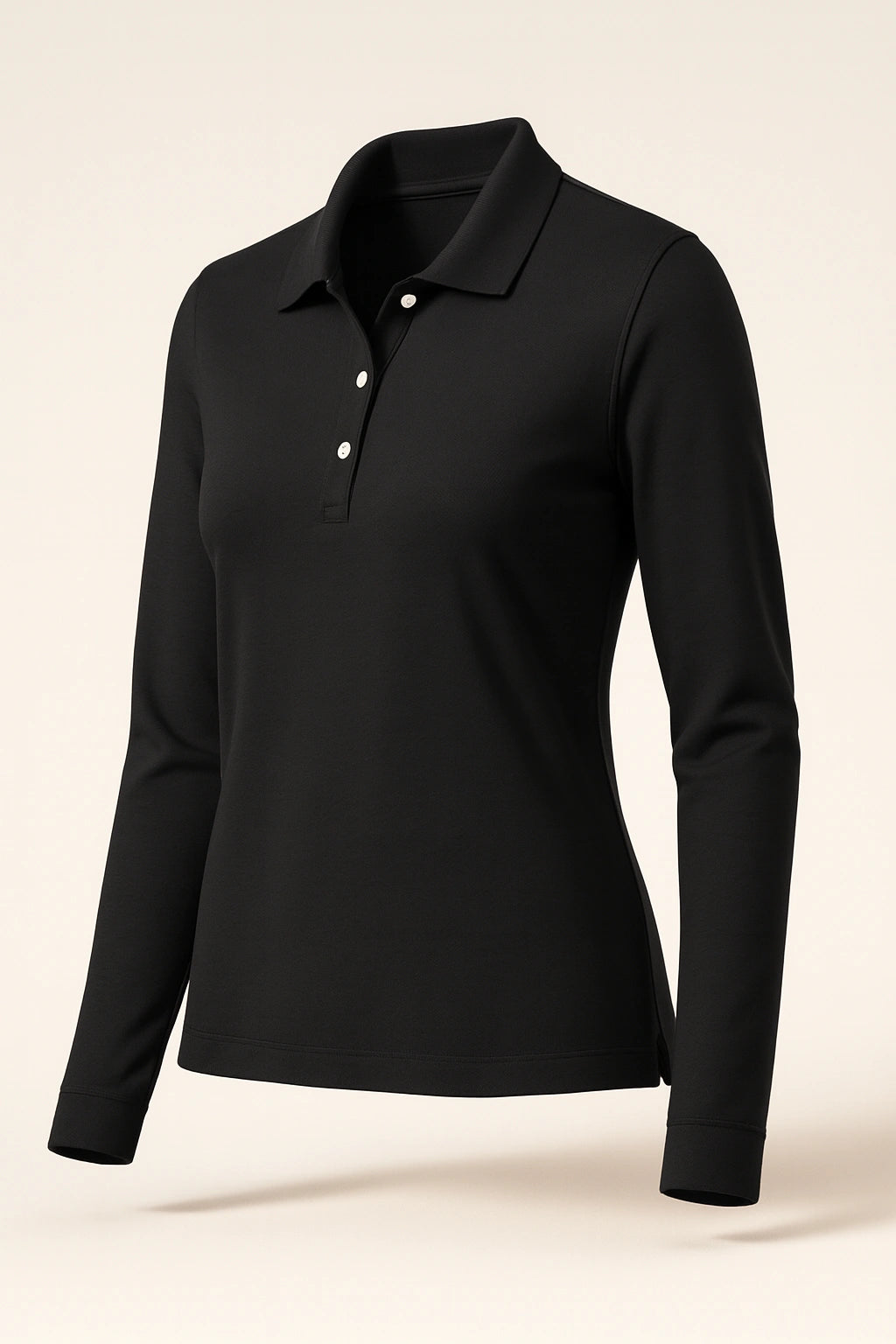 Women's Pima Piqué Long Sleeve Polo - D110W image 4