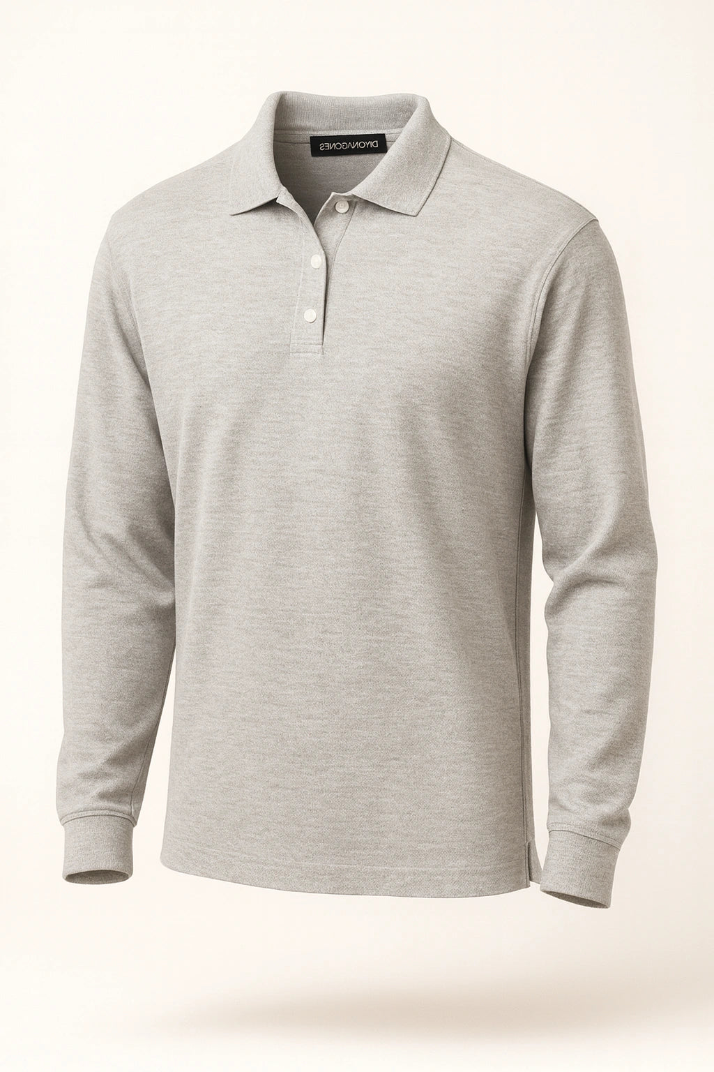 Men's Pima Piqué Long Sleeve Polo - D110 image 1