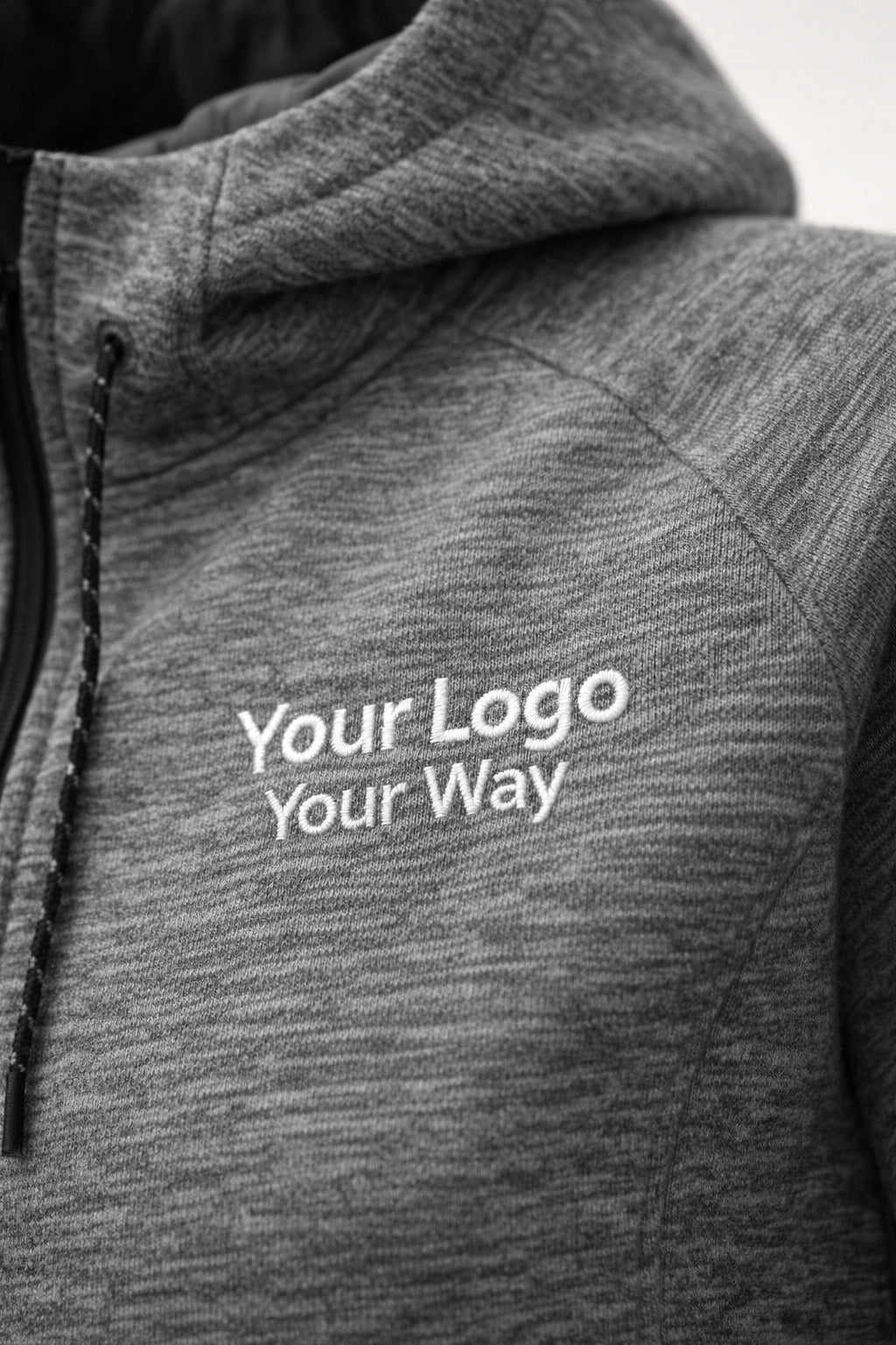 DRYFRAME® DRY TECH WATER RESISTANT FLEECE FULL ZIP HOODED LADIES' JACKET. DF7655L image 3