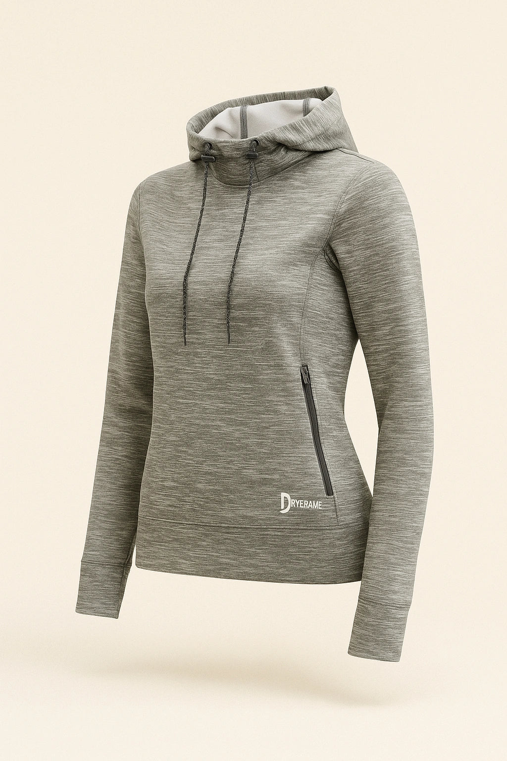 DRYFRAME® DRY TECH WATER RESISTANT FLEECE LADIES' PULLOVER HOODIE. DF7656L image 3