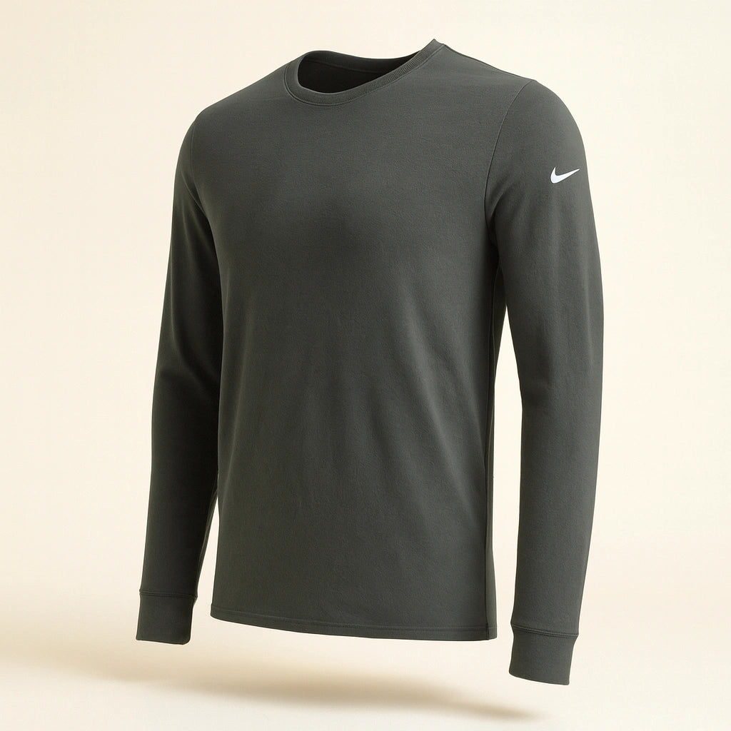 NIKE Dri-FIT COTTON/POLY LONG SLEEVE TEE - NKBQ5230