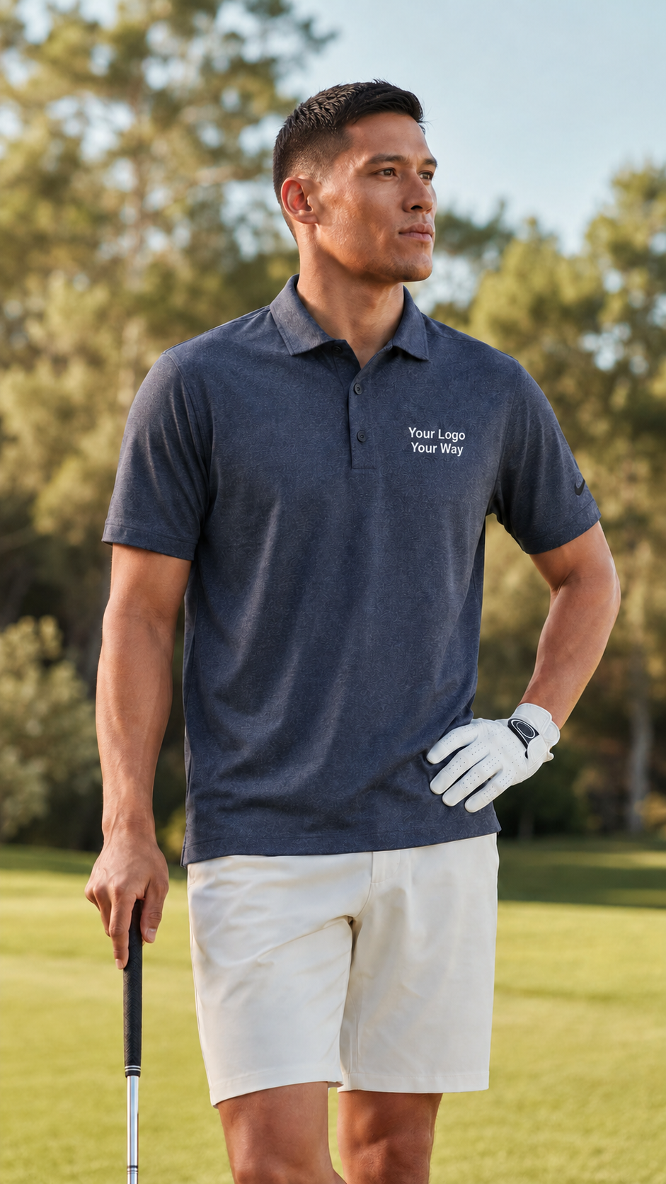 NIKE Dri-FIT SMOOTH HEATHER POLO. NKFQ4794 image 4