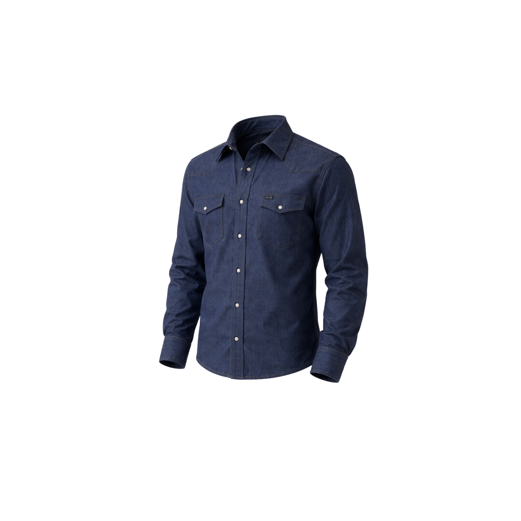 Wrangler Indigo Denim Men's Shirt image 1
