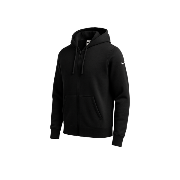 NIKE CLUB FLEECE SLEEVE SWOOSH LADIES' FULL ZIP HOODIE. NKFD9890