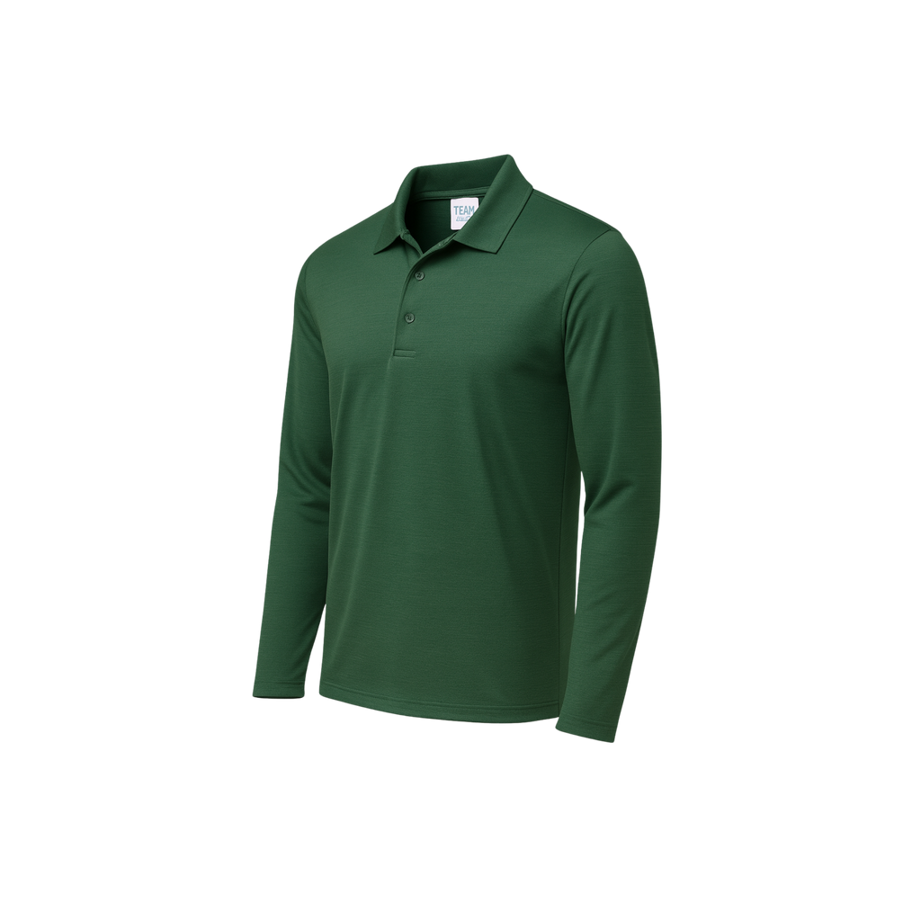 Men's Zone Performance Long Sleeve Polo - TT51L image 3