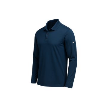 SanmarNKDC2104 - NIKE Dri-FIT MICRO PIQUE 2.0 LONG SLEEVE POLO — Custom Printed — Budget Promotion