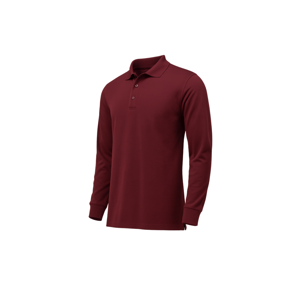 Men's Pinnacle Performance Long Sleeve Piqué Polo - 88192 image 2