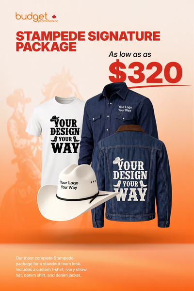 Budget PromotionStampede Signature Package — Custom Printed — Budget Promotion