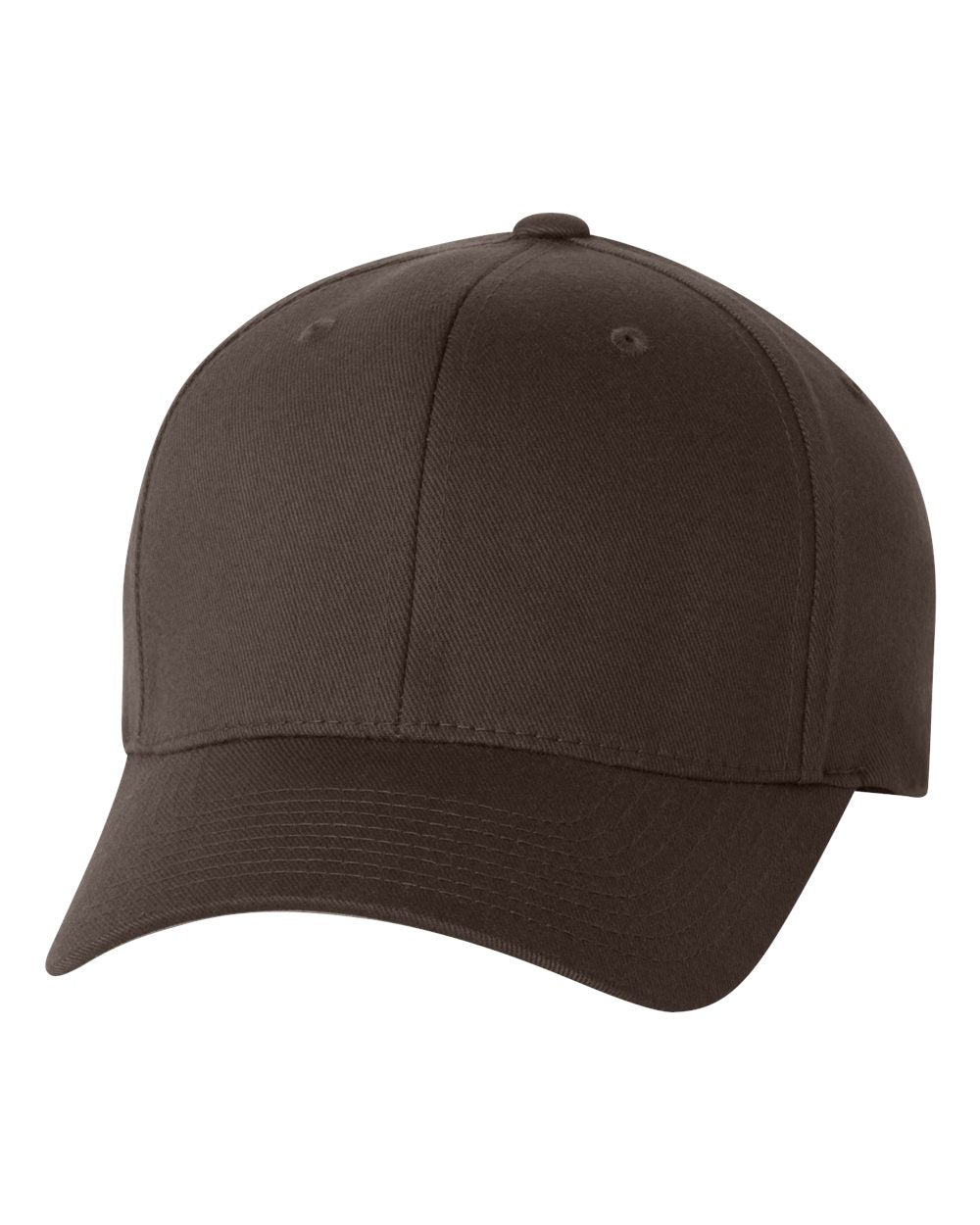 FlexFit 6277 Custom Leather Patch Structured Baseball Hat with