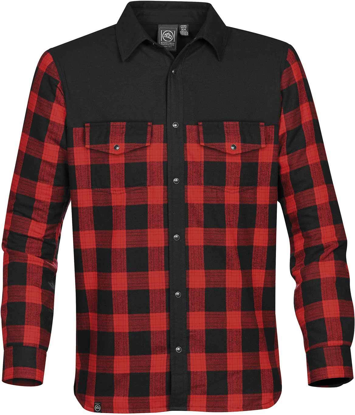 Stormtech Men's Logan Thermal - Carbon Plaid - Budget Promotion Long Sleeve  Shirt CA$ 76.50