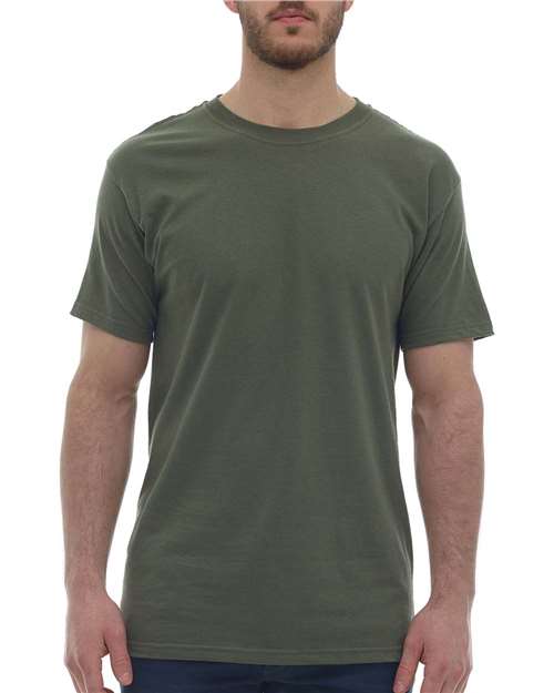 M&O 4800 Gold Soft Touch T-Shirt - Athletic Gray