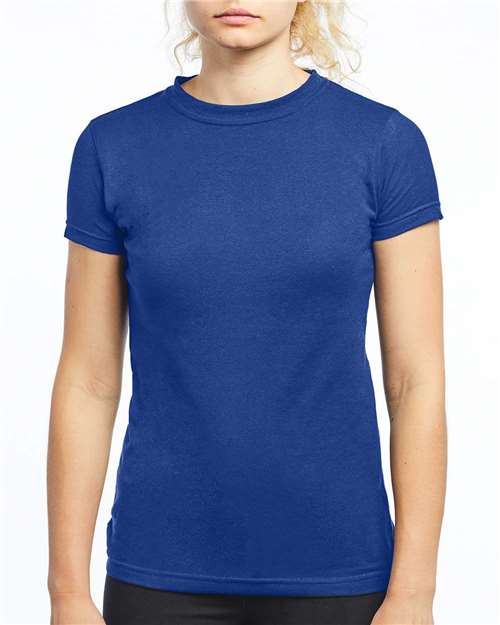 Women's Plain Round Neck T-shirt Royal Blue